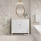 James Martin Vanities Myrrin 36" Vanity, Bright White, w/ 3 CM Siberian Silestone Top 485-V36-BW-3SFR - alternate 7