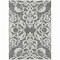 Homeroots 8' X 10' Gray And Ivory Damask Washable Indoor Outdoor Area Rug 614434 - alternate 6