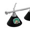 Holland Bar Stool Co Ohio University 3 Shade Billiard Light, Chrome Fixture BL3CHUnivOH - alternate 4