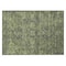 Homeroots 2' X 3' Moss Green and Gray Oriental Washable Non Skid Indoor Outdoor Area Rug 563808 - alternate 7