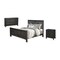 Homeroots Three Piece Black Solid Wood Bedroom Set 569577 - alternate 6