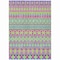 Homeroots 5' X 8' Blush Blue And Lime Green Quatrefoil Washable Indoor Outdoor Area Rug 583205 - alternate 7