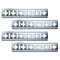 Mytee Products Horizontal and Vertical Cross Style E Track 2 ft. Galvanized, 4PK ETKC2x4 - alternate 1