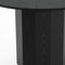 Homeroots 46" Black Solid Wood Pedestal Base Round Top Dining Table 721049 - alternate 6