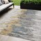 Homeroots 5' X 8' Ivory Charcoal And Silver Abstract Washable Indoor Outdoor Area Rug 582393 - alternate 1