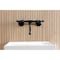 Kingston Brass Double-Handle Wall Mount Bathroom Faucet, Matte Black KS2110BL - alternate 4