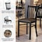 Flash Furniture HERCULES Black Ladder Back Metal Restaurant Chair - Mocha Vinyl Seat XU-DG-6Q2B-VRT-MCHV-GG - alternate 5