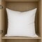 Homeroots 18" White Cotton Down Blend Throw Pillow Insert 608270 - alternate 1