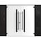 Vdomdoors Front Exterior Prehung Aluminum Double Doors Ronex0144 Grey Mirrored Clear Glass 2 Sidelights Entry RONEX0144DEXD-GRE-W16+72+16xH96-RH-I - alternate 1