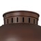 Vaxcel Harwich Bronze Coastal Barn Dome Outdoor Flush Mount Ceiling Light Clear Glass T0143 - alternate 4