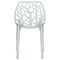 Leisuremod Cornelia Modern Stackable Dining Chair with Cut-Out Tree Design, Clear C18CL - alternate 2