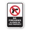 Signmission No Firearms Allowed On This Property, Heavy-Gauge Aluminum, 18" H, A-1824-25085 A-1824-25085 - alternate 1