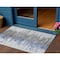 Homeroots 3' X 5' Blue Gray And Silver Abstract Washable Indoor Outdoor Area Rug 582380 - alternate 1