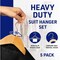 Lifemaster Wooden Hangers, Swivel Hook, Non-Slip, Pants Bar, Holds 10 lbs, Natural, 5PK LMHNWD5 - alternate 5