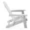 Homeroots 35" White Heavy Duty Plastic Adirondack Chair 530702 - alternate 3