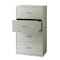 Hirsh 30" W 4 Drawer Lateral File Cabinet, Light Gray, A4/Legal/Letter 19440 - alternate 3