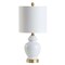 Jonathan Y Perry 20" Ceramic/Metal LED Table Lamp, White/Brass Gold JYL1035A - alternate 5