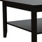 Homeroots 22in Brown and Black Open shelving Bar Cart and Coffee Table 491956 - alternate 2