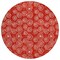 Homeroots 8' Red And Ivory Round Geometric Washable Indoor Outdoor Area Rug 583386 - alternate 7