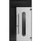 Vdomdoors Front Exterior Aluminum Door Ronex0521 Black Prehung Entry Steel Metal Modern Painted W36+14xH80+14 RONEX0521EXD-BLK-W36+14xH80+14-LH-I - alternate 1