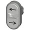 Siemens Twin pushbutton, 22 mm, round, metal, shiny, white: arrow to the 3SU1050-3AB66-0AM0-ZY19 - alternate 3
