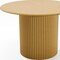 Homeroots 46" Brown Solid Wood Pedestal Base Round Top Dining Table 720973 - alternate 5