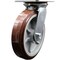 Service Caster 8 Inch Heavy Duty Top Plate Polyurethane Swivel Caster with Roller Bearing SCC SCC-35S820-PPUR - alternate 1