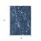 Homeroots 8' X 10' Blue And Ivory Abstract Washable Indoor Outdoor Area Rug 631164 - alternate 5