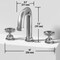 Vigo Hart Two Handle Three-Hole Widespread Bathroom Faucet in Brushed Nickel VG01305BN - alternate 4