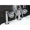 Kingston Brass 7" Center Deck-Mount Clawfoot Tub Faucet with Hand Shower, Polished Chrome AE8401CG - alternate 2