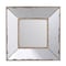 Homeroots 12" Square Wall Mounted Vintage Style Glass Frame Accent Mirror 484978 - alternate 1