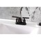 Kingston Brass Double-Handle 4" Centerset Bathroom Faucet with Pop-Up Drain, Oil Rubbed Bronze KB8615CML - alternate 4