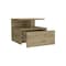 Homeroots 12" Beige Wood One Drawer Nightstand 529080 - alternate 8