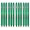 Pentel EnerGel-X Retractable Liquid Gel Pen, 0.5mm Needle Tip, Fine Line, Green Ink, 12PK BLN105-D - alternate 1