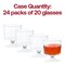 Smarty Had A Party 2 oz. Clear Round Plastic Disposable Mini Wine Glasses (480 Glasses), 480PK 2665-CASE - alternate 3