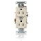 Leviton Dup Rec 15A 125V Self-Gr LtAl L5262-T - alternate 1