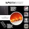 Northwest 30in Wall Mounted Electric Fireplace 13 Backlight Colors and Remote Control 80-BL31-2002 - alternate 6