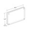 Azar Displays Acrylic Magnetic Photo Frame Block 8.5" x 5.5" Vertical/Horizontal 104435-RND-GS - alternate 2