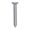 Auveco PHILLIPS FLAT HEAD TAPPING SCREW, ZINC - #12 X 1 1/2in, 100PK 25666 - alternate 1