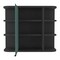 Homeroots 24" Black Wood Floating Single Door Bathroom Vanity And Medicine Cabinet With Mirror 543603 - alternate 3