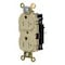 Hubbell Wiring Device-Kellems Straight Blade Receptacle, 5-20R, 20 A, 125V AC, 2 Pole, 3 Wire, Surface Mount, Grounded HBL5362STITR - alternate 2