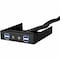 Silverstone USB Hub - Drive Bay - 4 USB Port(s) - 4 USB 3.0 Port(s) FP32B-E - alternate 1