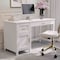 Martha Stewart 22.75 in. D X 54 in. W X Engineered Wood, Steel, White Frame/Polished Brass Hardware ZG-ZP-09-WH-GLD-MS - alternate 6