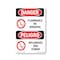 Signmission OSHA Danger Sign, Flammable No Smoking Bilingual, 18in X 12in Rigid Plastic, OS-DS-P-1218-VPR-1824 OS-DS-P-1218-VPR-1824 - alternate 1