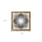 Homeroots 10" Natural Brown With Whitewash Square Wall Mounted Accent Mirror 399119 - alternate 5