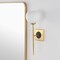 Jonathan Y Sylvie 6" 1-Light Coastal French Country Iron LED Sconce, Brass Gold/White JYL9915A - alternate 5