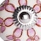 Homeroots Set of Twelve Pink White And Burgundy Floral Ceramic Drawer Pull Knobs, 12PK 321701 - alternate 6