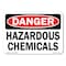 Signmission OSHA Danger, 24" Height, 18" Width, Rigid Plastic, 18" W, 24" H, Landscape, Hazardous Chemicals OS-CL-P-1824-L-19992 - alternate 1