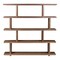Homeroots Brown And Natural Wood Five Tier Bookcase 517718 - alternate 4