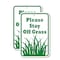 Signmission Please Stay Off Grass, 18'' X 24'' 2 Signs, Heavy Gauge Aluminum, 2PK A-1824-2PACK-2948 - alternate 1
